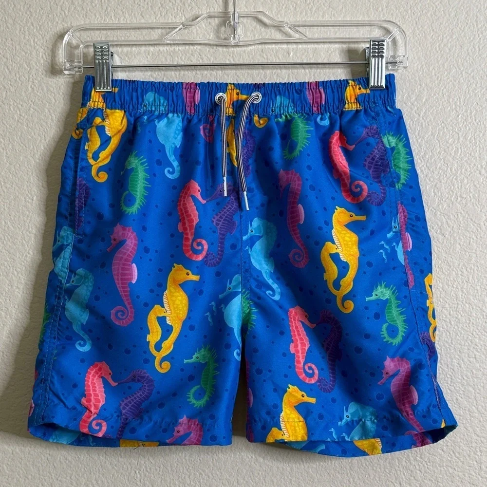 Boardies seahorse II kids swim trunks size 11-12 NWT